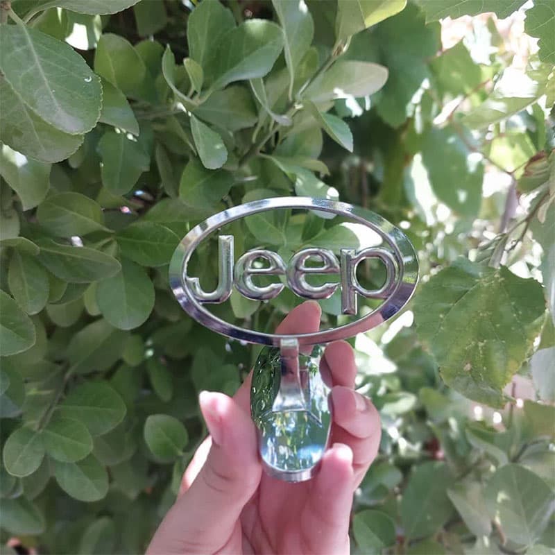 آرم روی کاپوت (ایستاده) طرح JEEP کد 2365 — تصویر ۳
