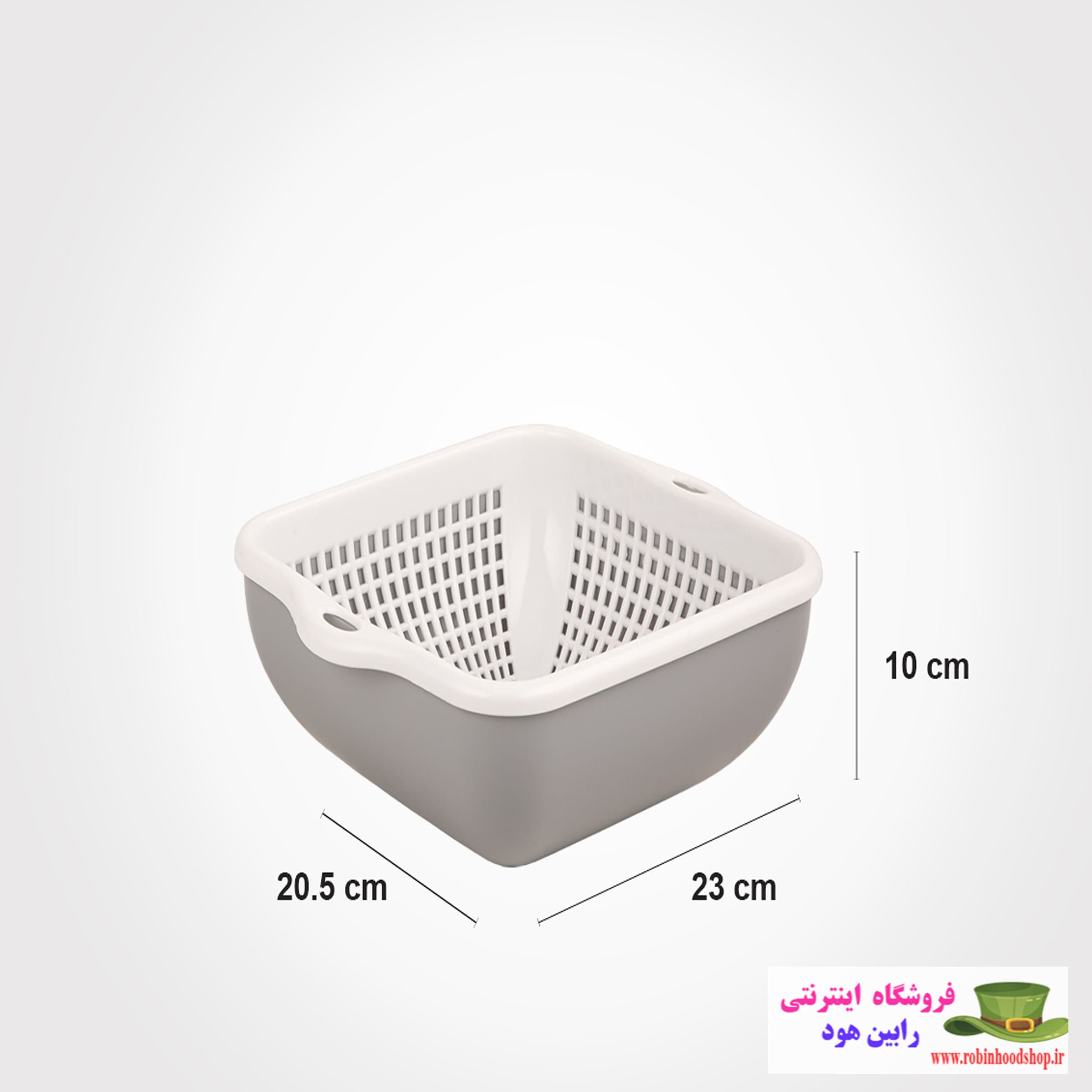 ست کاسه و آبکش چهارگوش سایز 3 — تصویر ۳