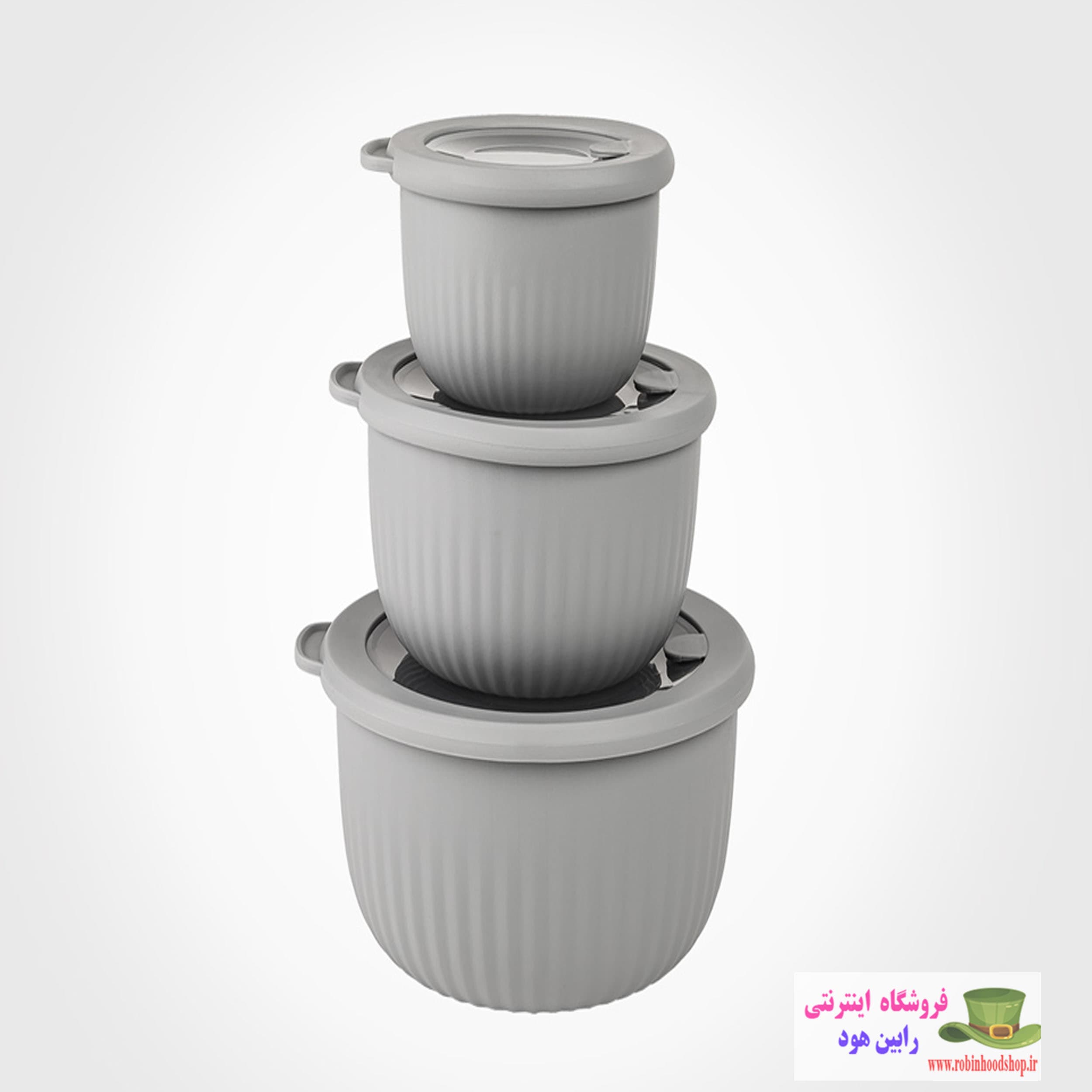ست کاسه گرد دربدار شیاردار — تصویر ۲