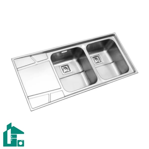 سینک دو لگنه فانتزی 738 توکار استیل البرز