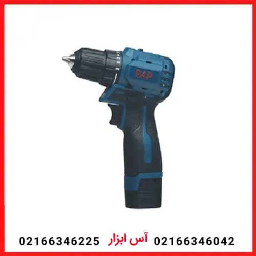 دریل شارژی براشلس 18 ولت لیتیوم 2 دور 2 باتری P.A.P مدل BD-1815
