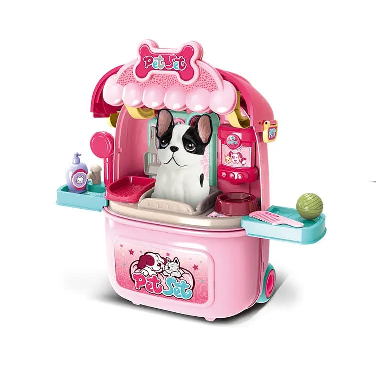اسباب بازی ست مراقبتی کوله پشتی پت باکس مدل Pet Set کد 008/980/1 — تصویر ۲