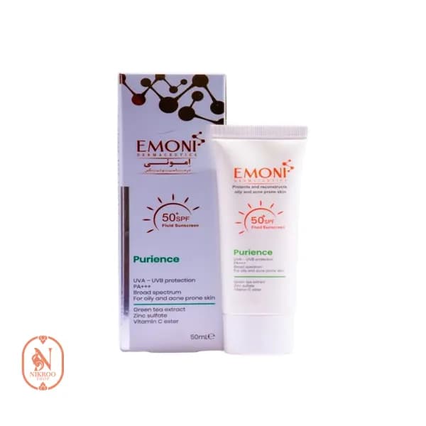 کرم ضد آفتاب بی رنگ ایمونی مناسب پوست چرب و مستعد آکنه SPF50