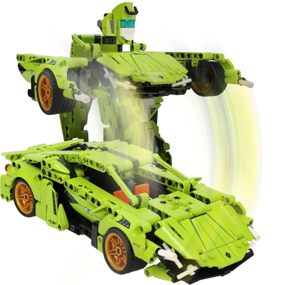 لگو ماشین ترانسفورمر 2in1 عقب کش Building Block کد FC9114 — تصویر ۳