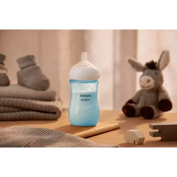 شیشه شیر اونت 3 قطره بالای 1 ماه حجم 260 میلی آبی — تصویر ۲