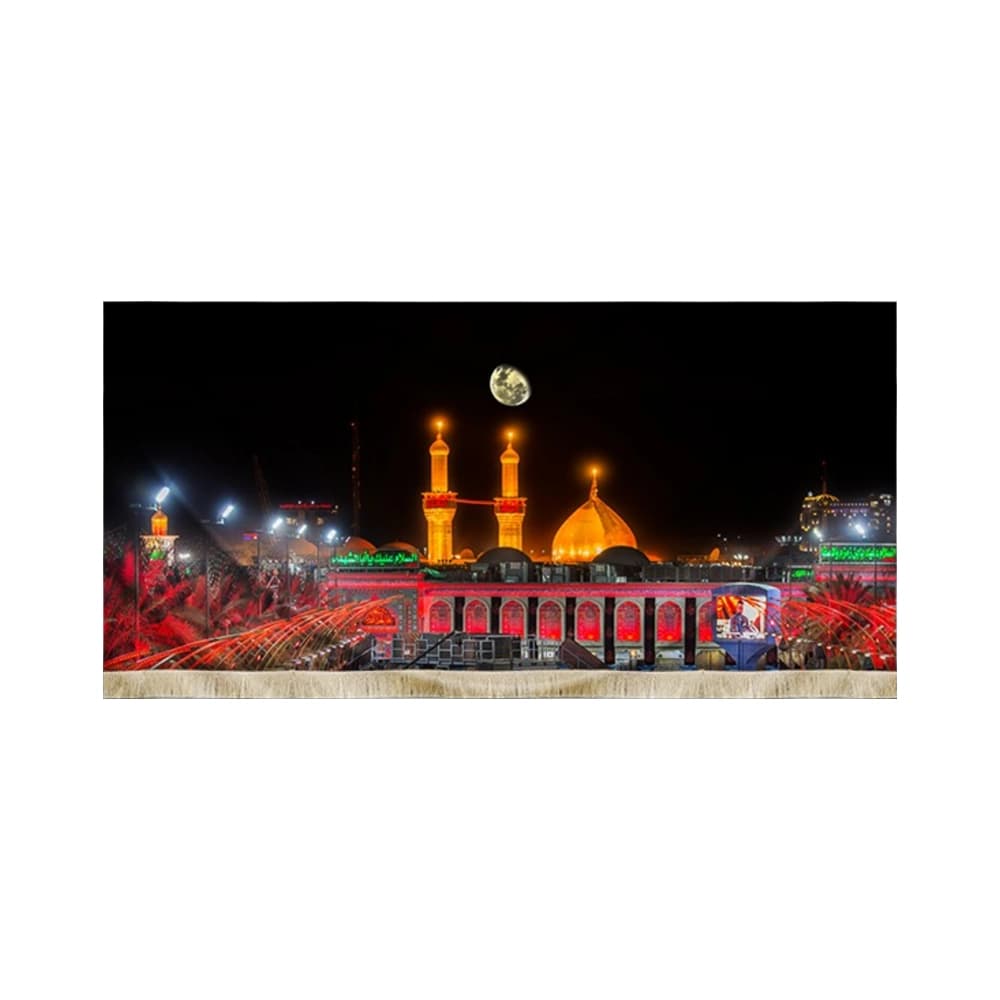 کتیبه محرم تصویری مخمل حرم امام حسین50542