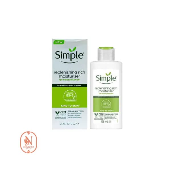 کرم آبرسان سیمپل مدل ریچ برای پوست خشک 125ML