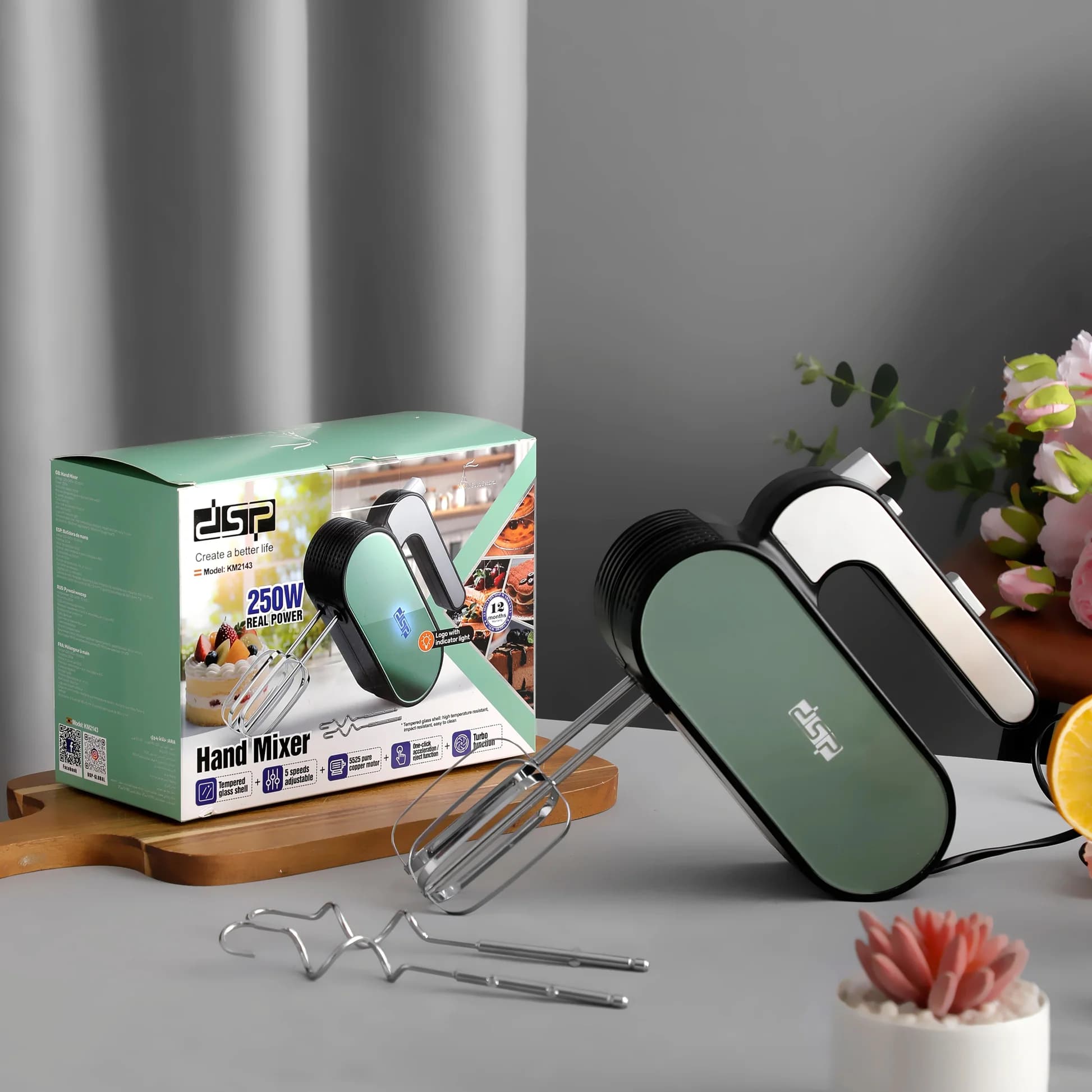 همزن دستی دی اس پی مدل KM2143 با توان 250 وات