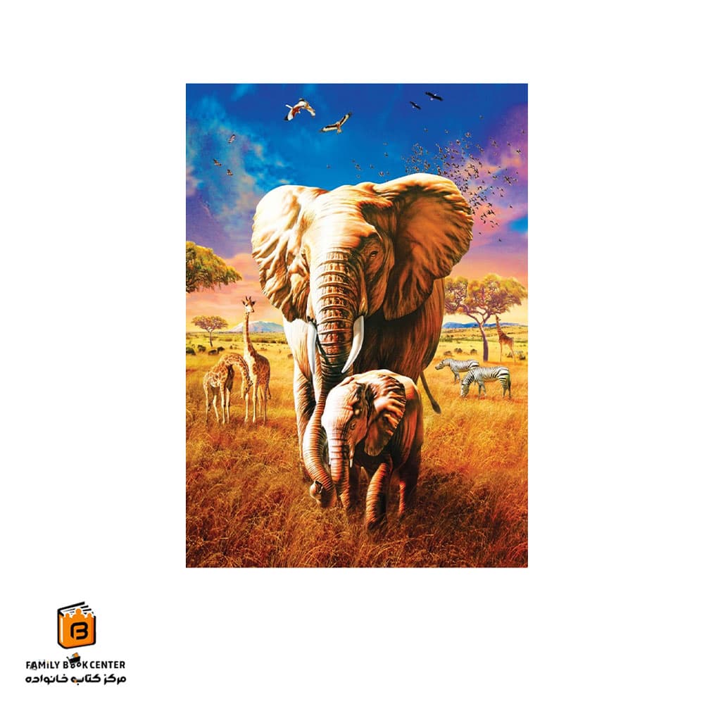 پازل 1000 تکه (5204)Mother Elephant آرت پازل (Art Puzzle) — تصویر ۲