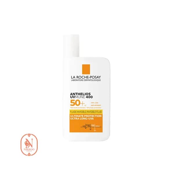 ضد آفتاب فلویید بی رنگ لاروش پوزای +SPF 50 مدل آنتلیوس مناسب انواع پوست