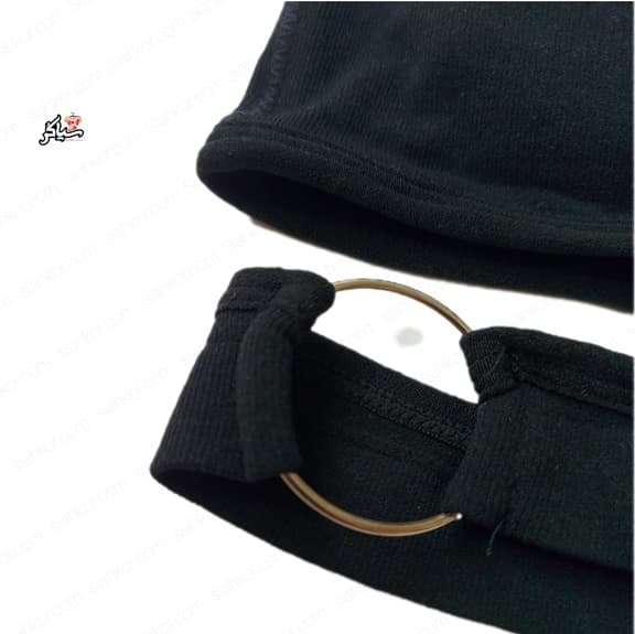 نیم تنه اسپرت رینگدار مشکی — تصویر ۵