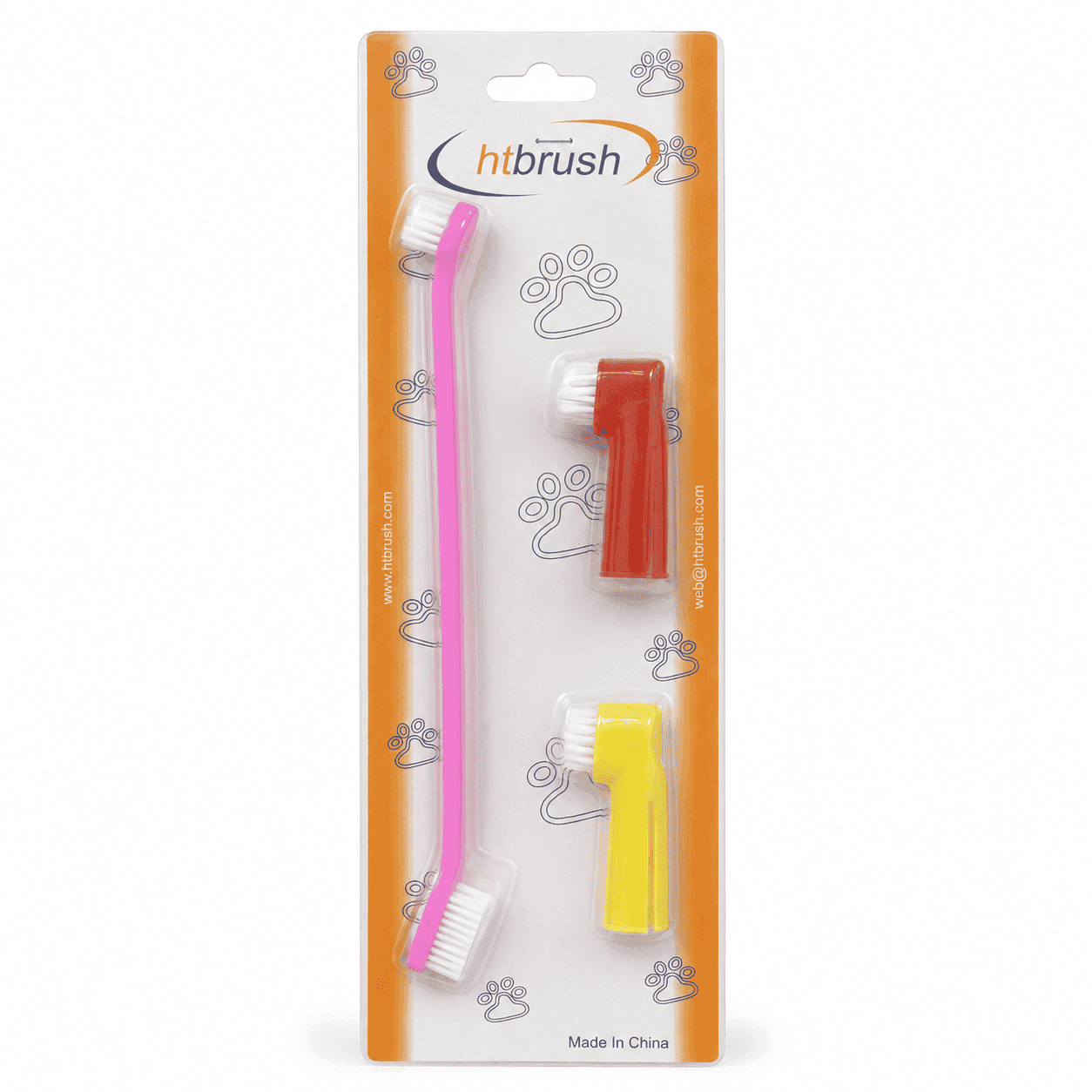 ست مسواک سگ و گربه HTbrush مدل سه‌عددی