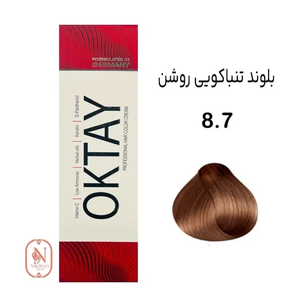 رنگ مو 8/7 OKTAY