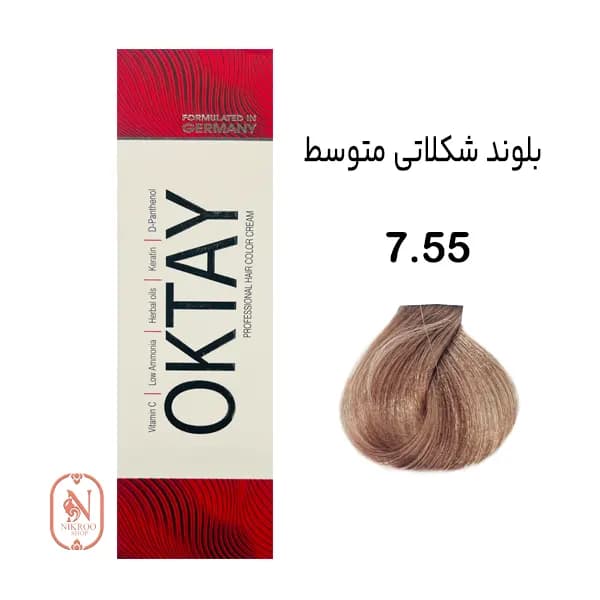 رنگ مو 7/55 OKTAY