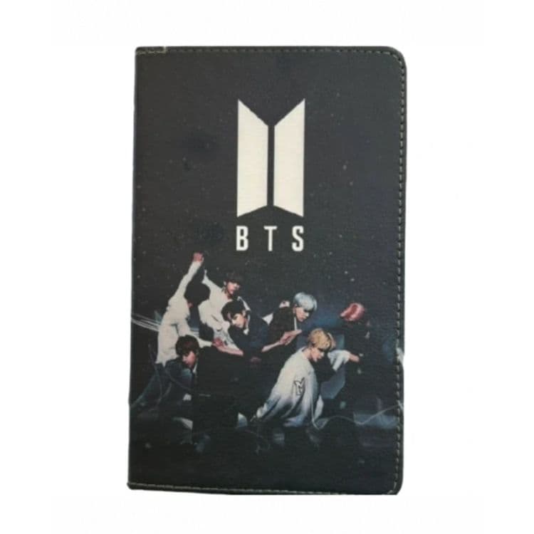 کیف کلاسوری تبلت سامسونگ (T510/T515) Galaxy Tab A مدل گروه بی‌تی‌اس (BTS) طرح دار فانتزی چرمی دوردوخت 10.1 اینچ