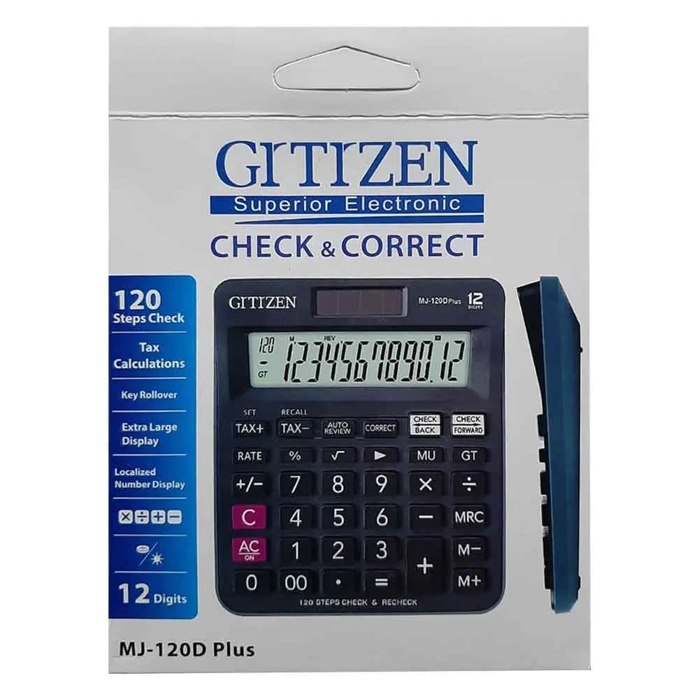 ماشین حساب 12 رقم کوچک مدل CRTRZEN MJ-120D PLUS — تصویر ۲