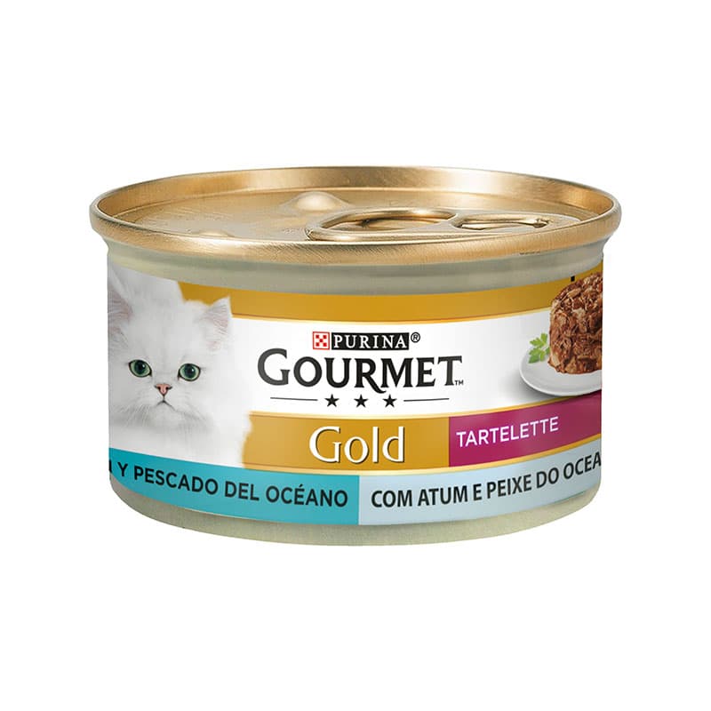 کنسرو گربه گورمت مدل Tartelette با طعم ماهی تن و اقیانوسی وزن 85 گرم
