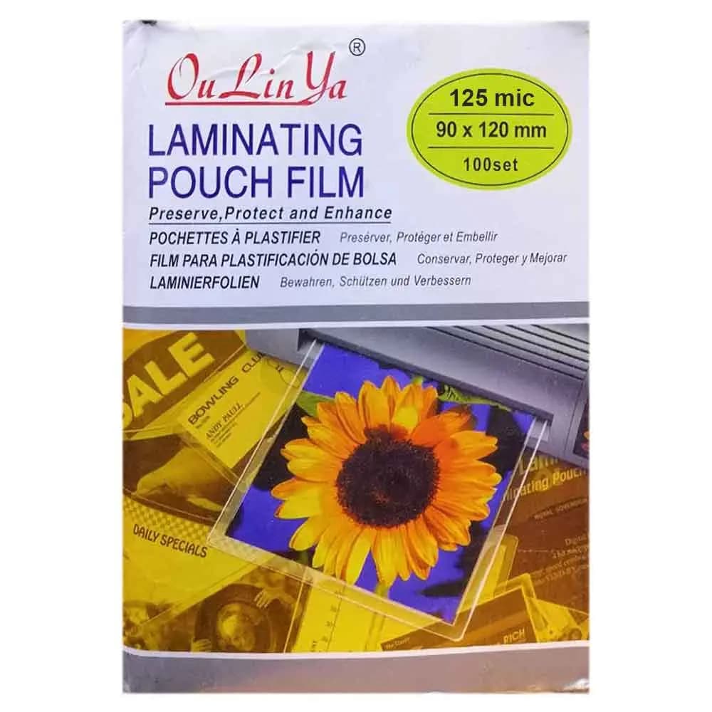 طلق پرس کارت 9 × 12 سانتی متر 125 میکرون رویال Royal خارجی بسته 100 عددی — تصویر ۳