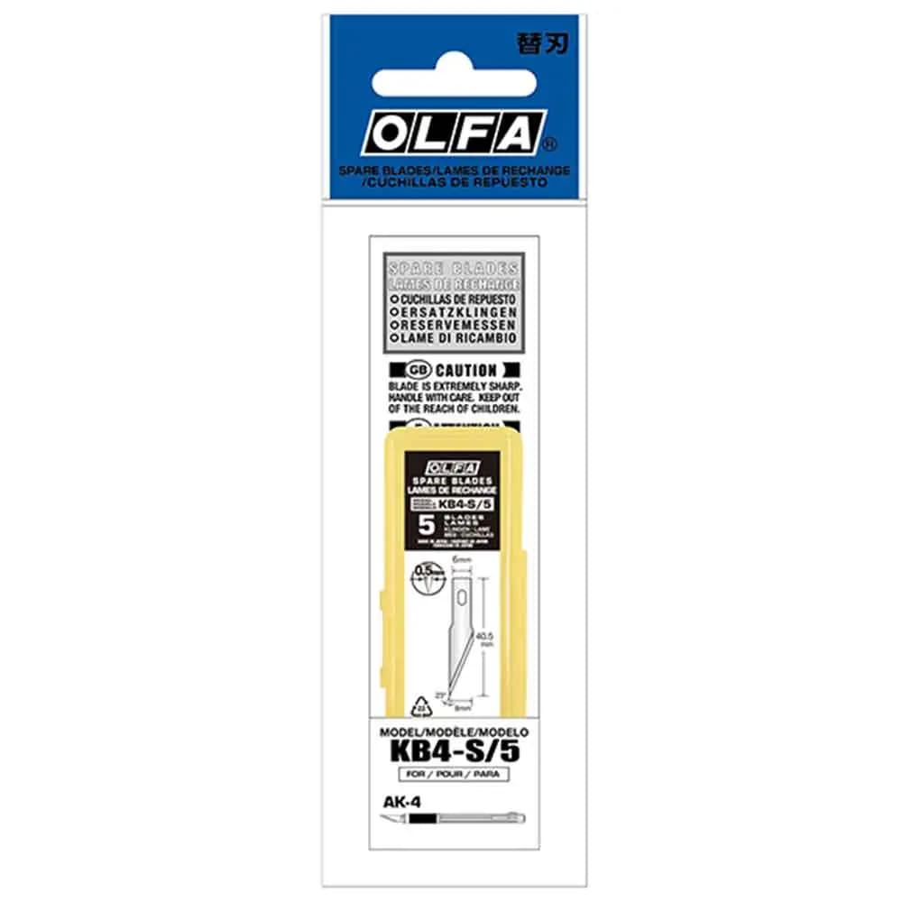 تیغ کاتر قلمی الفا مدل OLFA KB4-S/5 با زاویه 23 درجه بسته 5 عددی — تصویر ۲