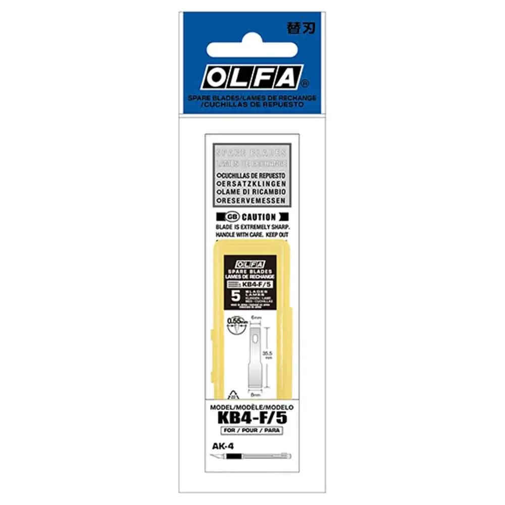 تیغ سرتخت کاردکی الفا مدل OLFA KB4-F/5 بسته 5 عددی — تصویر ۲