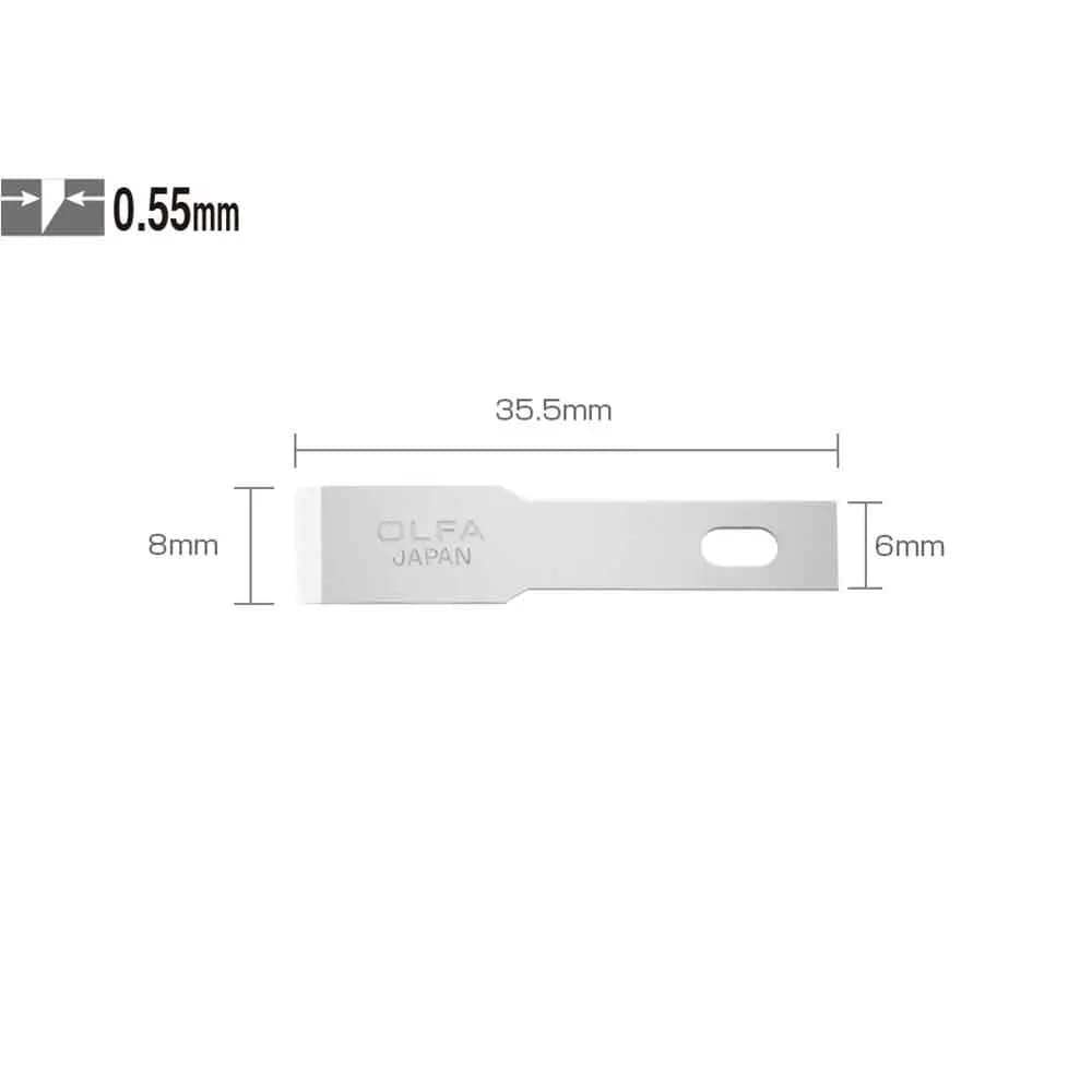 تیغ سرتخت کاردکی الفا مدل OLFA KB4-F/5 بسته 5 عددی