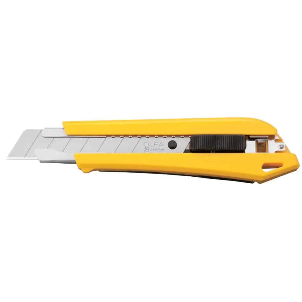 کاتر بزرگ قفل اتوماتیک با تیغ شکن مخزن دار الفا مدل OLFA DL-1