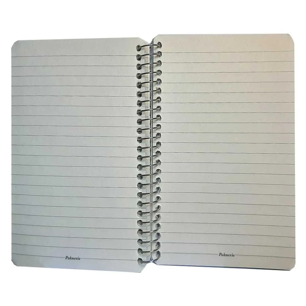 دفتر یادداشت سیم از بغل کاغذ کرم 12 × 20 سانت طرح اروپایی — تصویر ۴