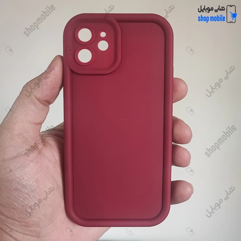قاب گوشی آیفون 11 (کاور Solid مدل ساده رنگ زرشکی)