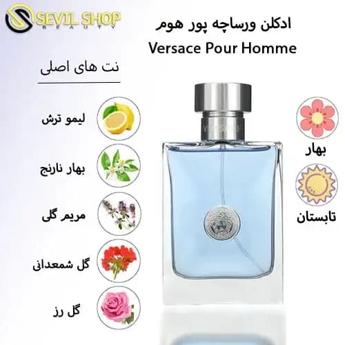 ادکلن ورساچه پور هوم مردانه VERSACE Pour Homme — تصویر ۳