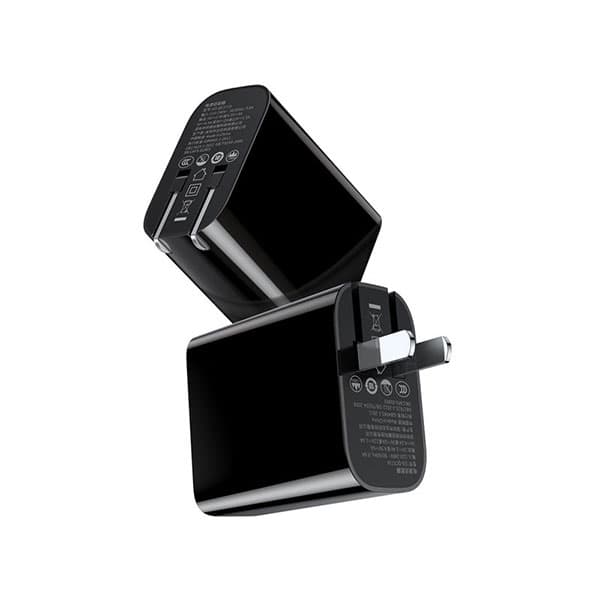 آداپتور تک پورت USB فست شارژ با توان 22.5 وات باسئوس مدل CAFS-01 — تصویر ۴