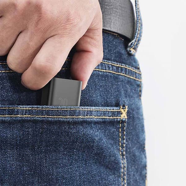 آداپتور تک پورت Type-c فست شارژ باسئوس توان 20 وات مدل CCSUP-B01 — تصویر ۸