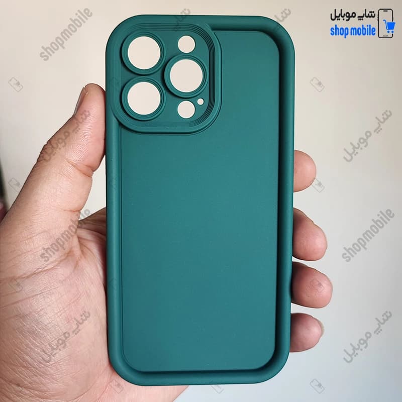 قاب گوشی آیفون 15 پرو (کاور Solid مدل ساده رنگ کله غازی)