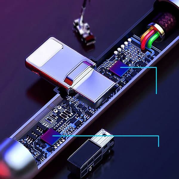 کابل تبدیل USB به لایتنینگ باسئوس گیمینگ مدل CAL7C-B01 — تصویر ۵