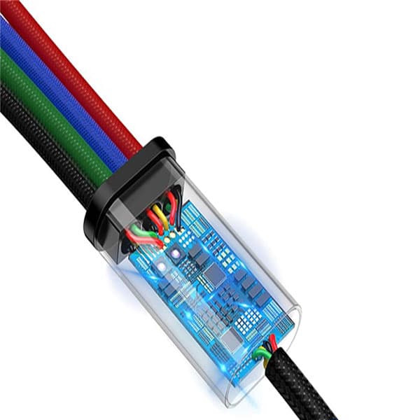 کابل تبدیل USB به چهار سر باسئوس مدل CA1T4-A01 — تصویر ۵