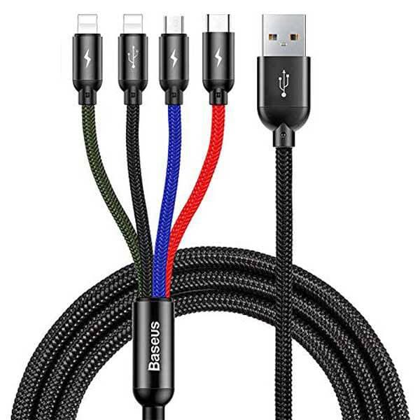 کابل تبدیل USB به چهار سر باسئوس مدل CA1T4-A01