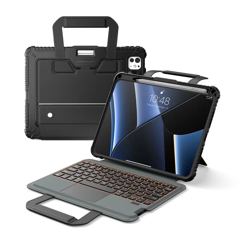 کیف کیبورد دار نیلکین مدل Bumper Go Keyboard مناسب برای iPad Pro 11(2024/2025)
