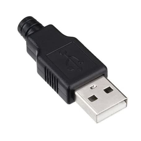 USB-A نری لحیمی (Plug) به همراه کاور — تصویر ۴