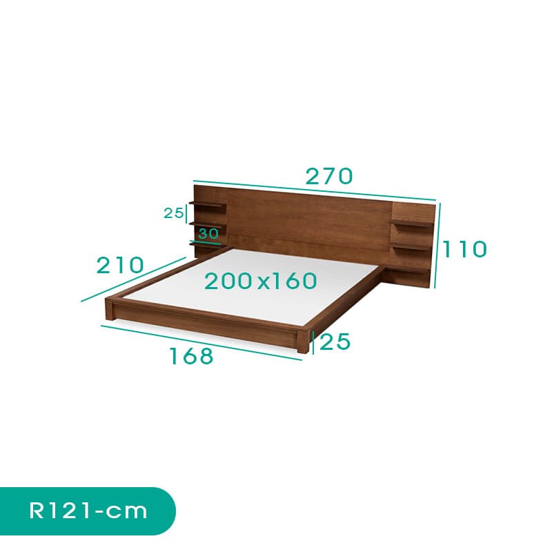 تخت خواب دو نفره اسمردیس مدل R121 سایز160×200 — تصویر ۸