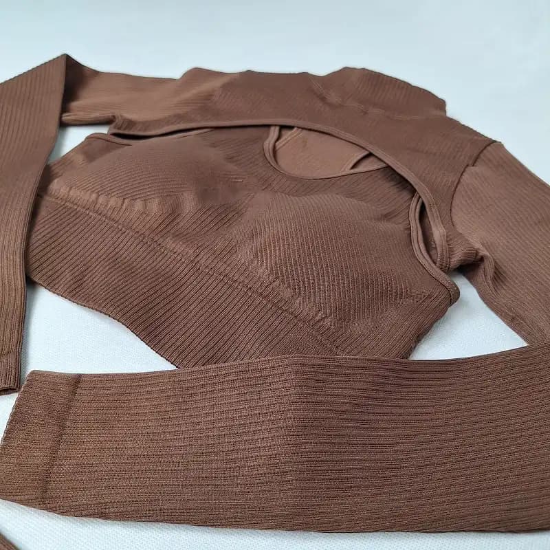 ست ورزشی 3 تکه اورجینال پشت چین دار سیملس LC-26 — تصویر ۸