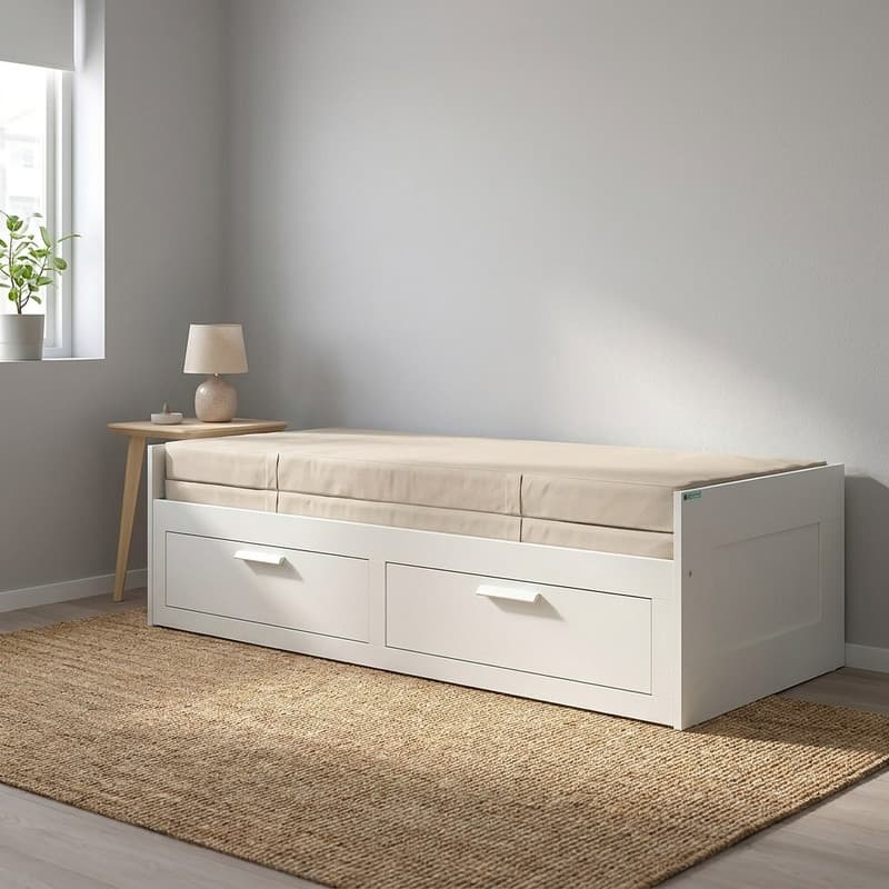 تخت خواب یک نفره اسمردیس مدل R104 سایز 90 × 200 سانتی متر