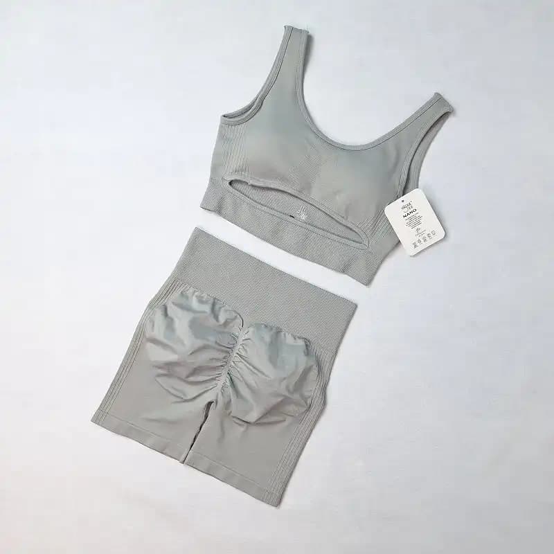 ست اورجینال نیمتنه و شورتک پشت چین دار سیملس NS-058 — تصویر ۳