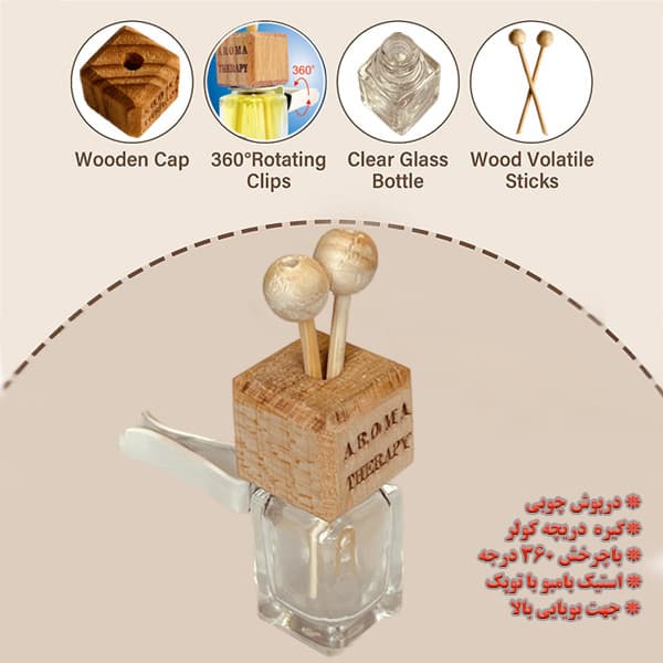 خوشبو کننده خودرو آروماتراپی مدل انبه کد MA — تصویر ۴