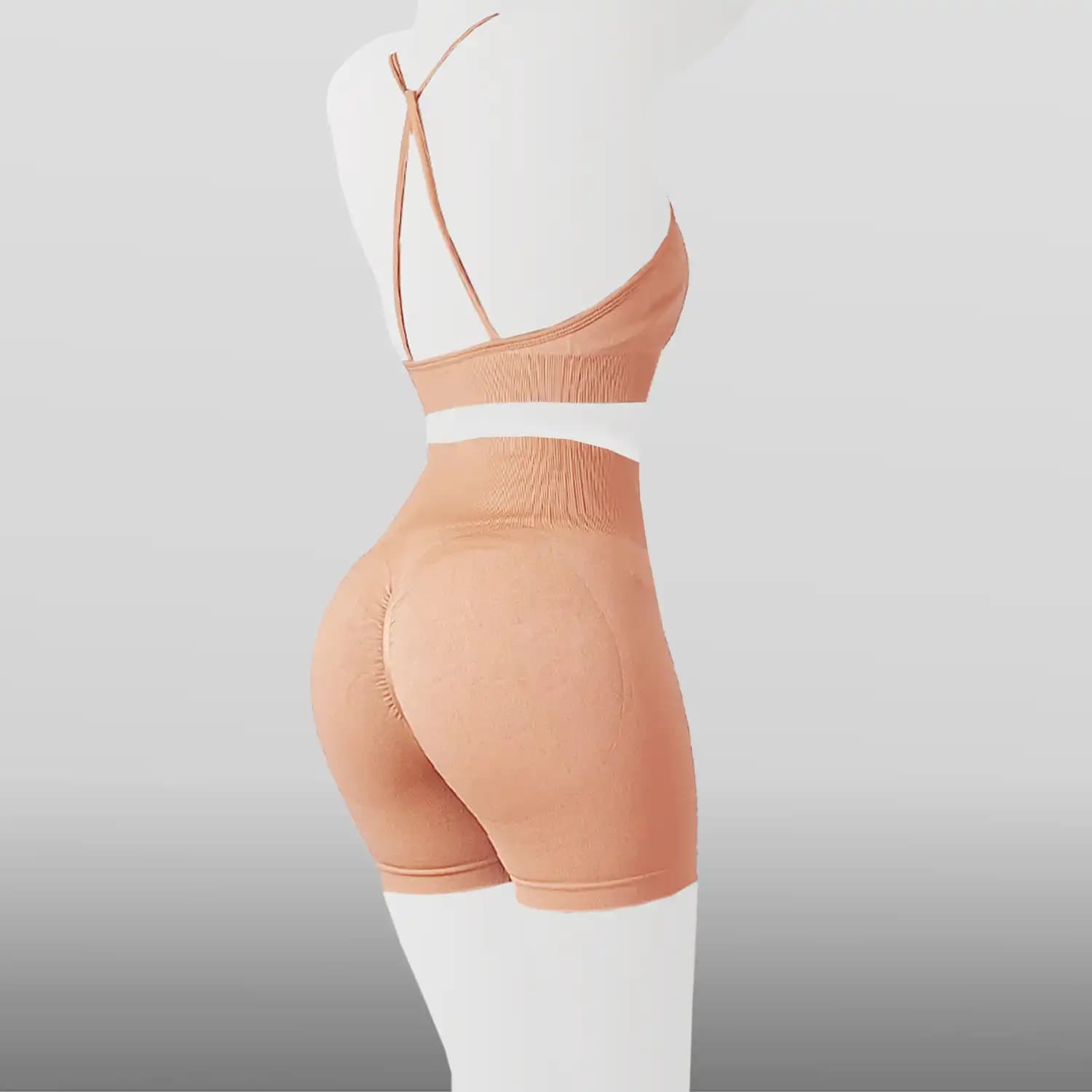 ست اورجینال نیمتنه و شورتک پشت چیندار سیملس NS-B45
