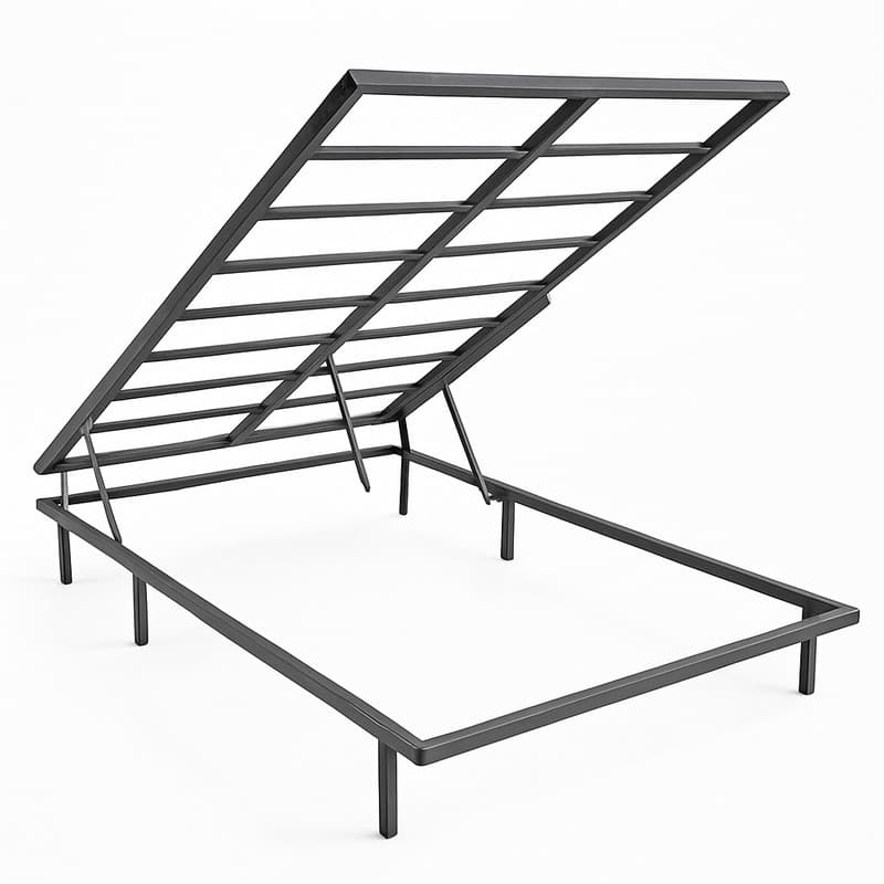 کفی تختخواب فلزی یک نفره مدل جکدار کلاسیک a120 سایز 120×200 سانتی متر