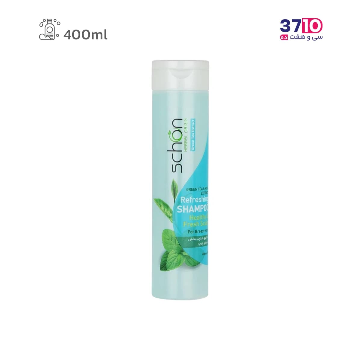 شامپو مو شون مدل Green Tea & Mint حجم 400 میلی‌لیتر