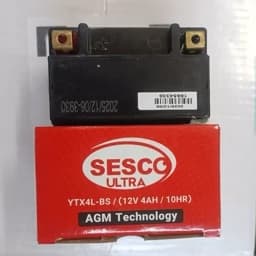 باطری12ولت4 آمپر بلند سسکوSESCO(کد731)/باتری خشک4 آمپر مدل بلند/باتری 12V 4Ah اصلی مناسب دزدگیر، UPS/باطری/باتری — تصویر ۴