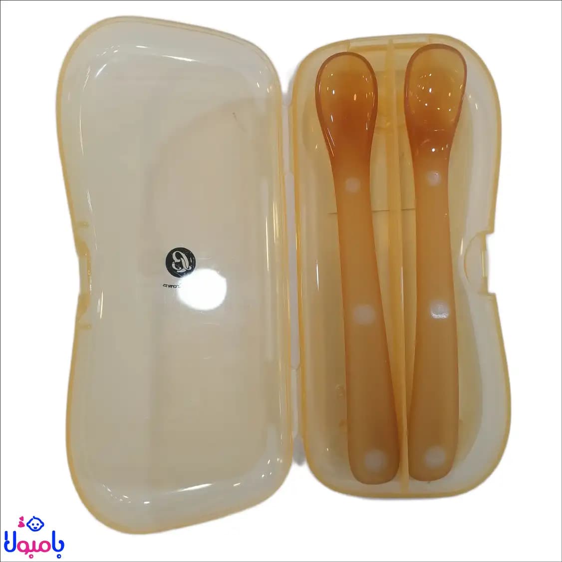 ست قاشق سیلیکونی ۲عددی قابدار هی اورشی ارگانیک (موم عسل) — تصویر ۳