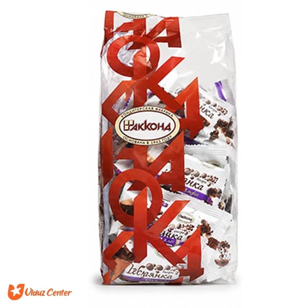 ویفر روسی سفید حبابی آکوند با طعم شکلات 500 گرم