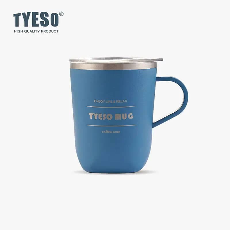 ماگ درب دار استیل برند تایسو TYESO — تصویر ۲