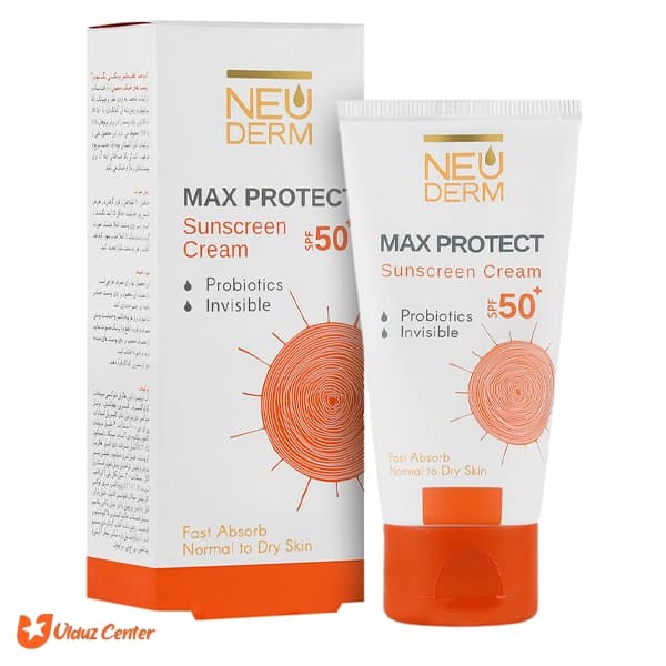 کرم ضد آفتاب رنگی نئودرم مکس پروتکت با +SPF50 مناسب پوست های خشک و معمولی 50 میل